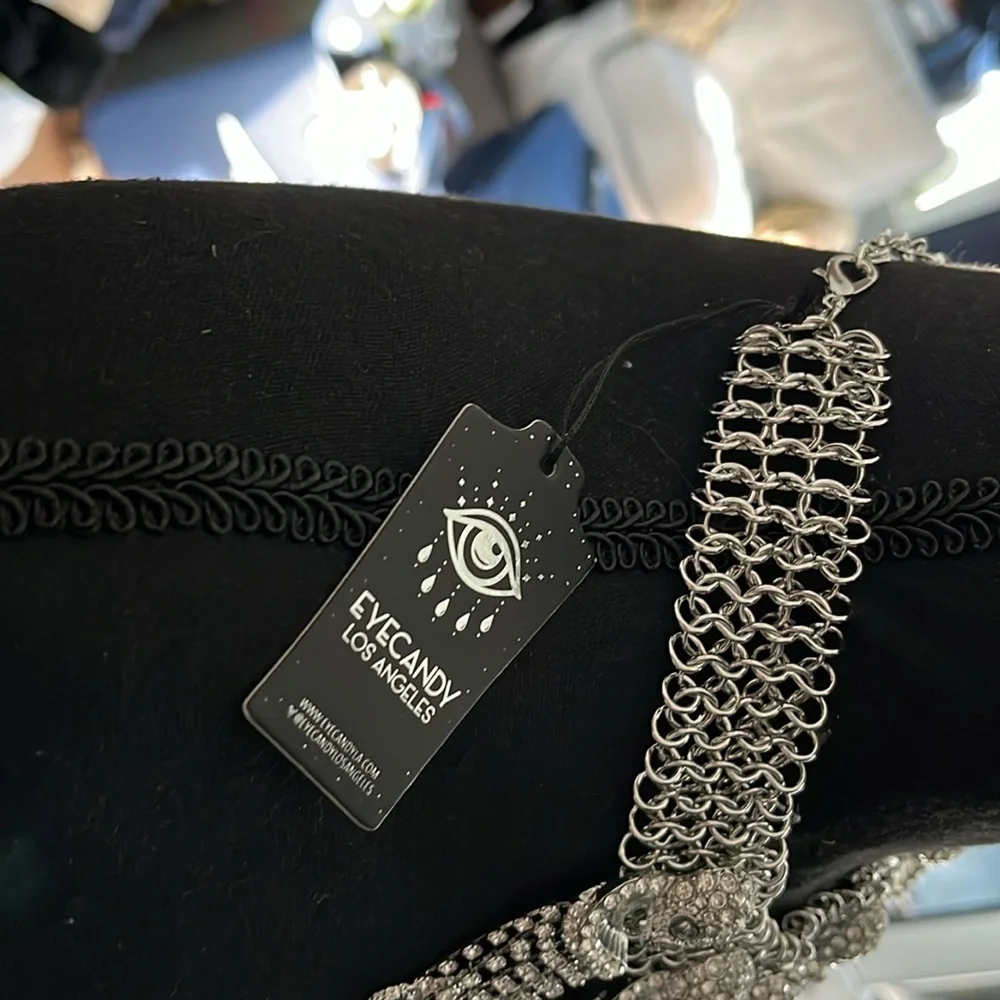 Eye candy Los Angeles, skeleton, rhinestone, necklace, new tags eye candy - Picture 7 of 7